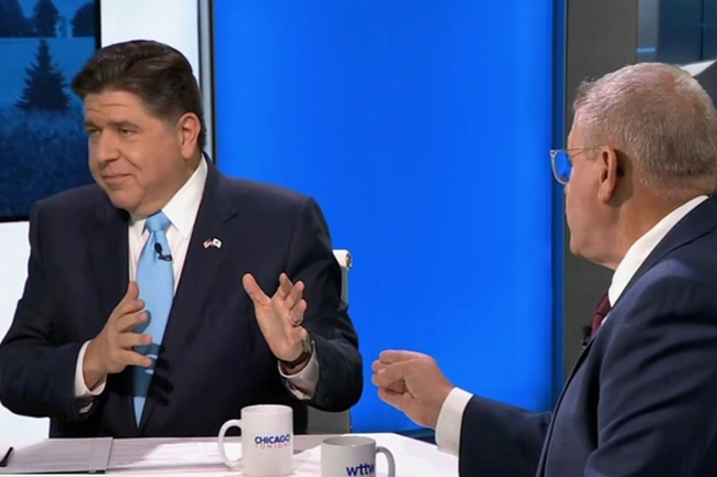 JB Pritzker i Darren Bailey zmierzyli się podczas debaty przed wyborami na gubernatora Illinois
